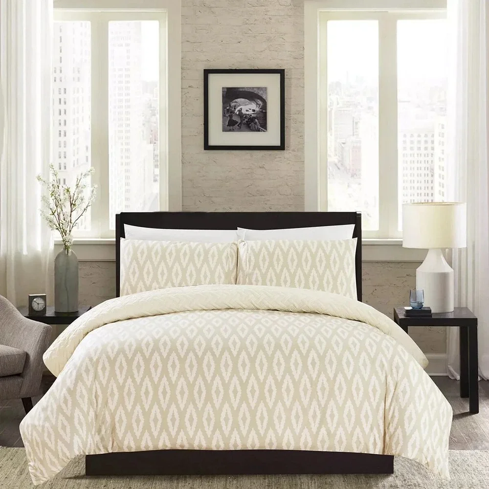 ⚡️ New Chic Home‎ Ora Comforter Set 3 Pieces color Beige over Size King